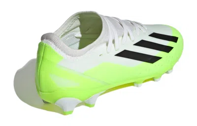 Adidas Originals (gs) Adidas X Crazyfast.3 Mg 'white Black Lucid Lemon' In Green