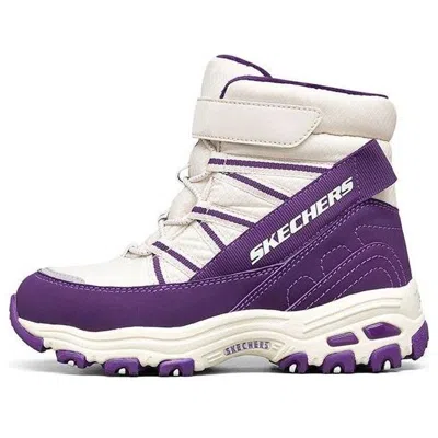 Skechers (gs)  D'lites Boots 'white Purple'