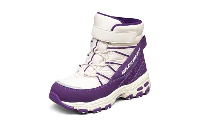 Skechers (gs)  D'lites Boots 'white Purple'