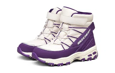 Skechers (gs)  D'lites Boots 'white Purple'