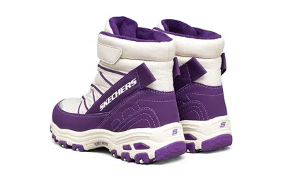 Skechers (gs)  D'lites Boots 'white Purple'