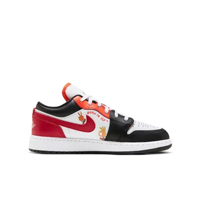Air Jordan (gs)  1 Low 'flaming Swoosh - Gym Red'