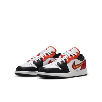 Air Jordan (gs)  1 Low 'flaming Swoosh - Gym Red'