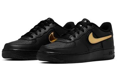 Nike (gs)  Air Force 1 Lv8 3 'removable Swoosh - Black'