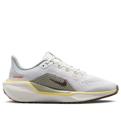 Nike (gs)  Air Zoom Pegasus 41 'white Mink Brown Soft Yellow'