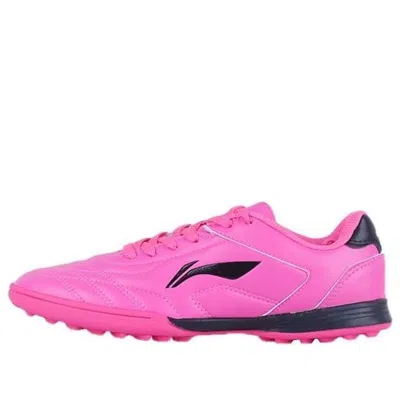 Li-ning (gs)  Training Soccer Shoes Tf 'pink Black'