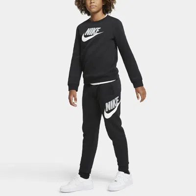 Nike (gs)  Logo Printing Bundle Feet Sports Pants/trousers/joggers Boy Black