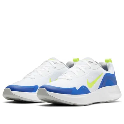 Nike (gs)  Wearallday 'white Green Royal Blue' In Multi