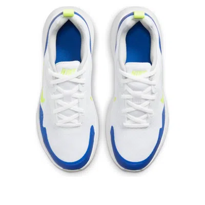 Nike (gs)  Wearallday 'white Green Royal Blue' In Multi