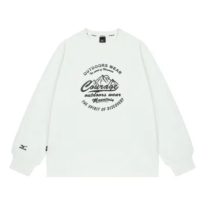 Mizuno Logo Graphic Sweater 'white' In Neutral