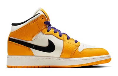 Air Jordan (gs)  1 Mid 'lakers Gold'