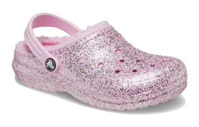 Crocs (gs)  Classic Lined Glitter Clogs 'pink'