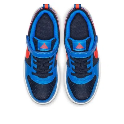 Nike (ps)  Court Borough Low 'navy Blue Red'