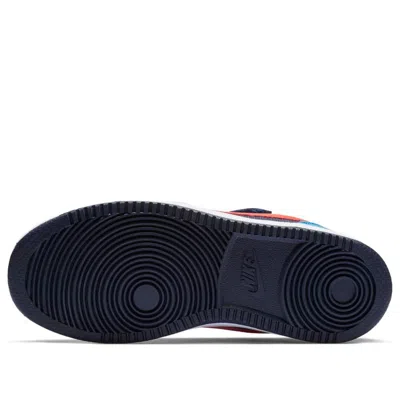 Nike (ps)  Court Borough Low 'navy Blue Red'