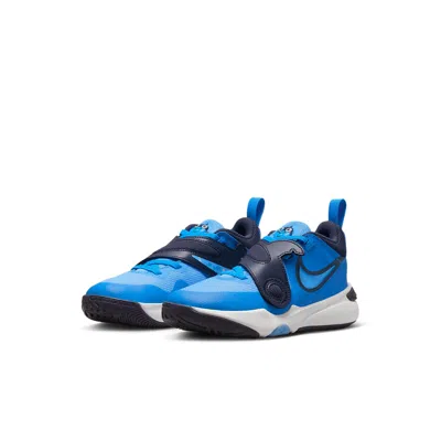 Nike (ps)  Team Hustle D 11 Lil Shoes 'light Photo Blue White University Blue' In Multi