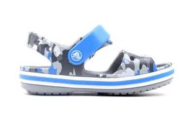 Crocs (ps)  Pattern Light Grey Sandals In Multi