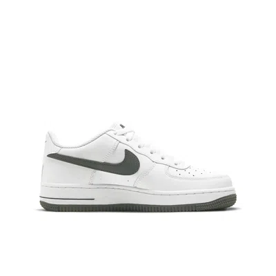 Nike (gs)  Air Force 1 Low 'white Iron Grey Swoosh'