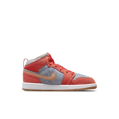 Air Jordan (ps)  1 Mid Se 'denim Red'
