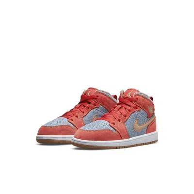 Air Jordan (ps)  1 Mid Se 'denim Red'