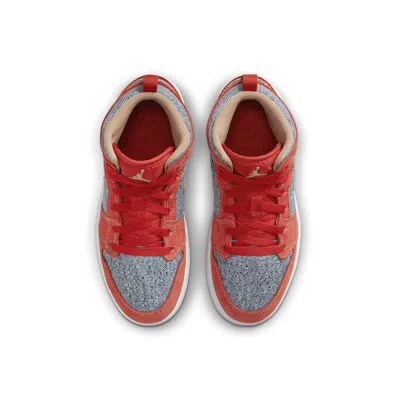 Air Jordan (ps)  1 Mid Se 'denim Red'