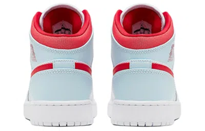 Air Jordan (gs)  1 Mid 'topaz Mist' In White