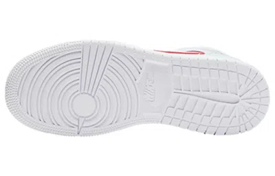 Air Jordan (gs)  1 Mid 'topaz Mist' In White