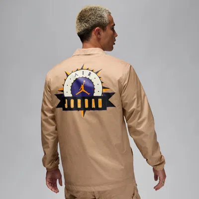 Air Jordan (gs)  Flight Mvp Jacket 'khaki' In Brown