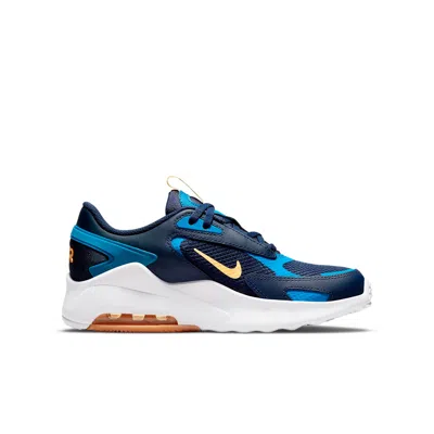 Nike (gs)  Air Max Bolt Breathable Non-slip Wear-resistant Low Tops Deep Blue In Multi