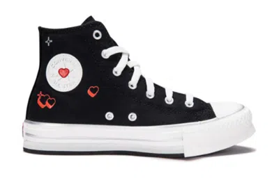 Converse (gs)  Chuck Taylor All Star Eva Lift Platform Y2k Heart High Top 'black'