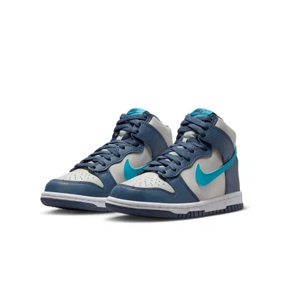 Nike (gs)  Dunk High 'light Bone Diffused Blue' In Multi