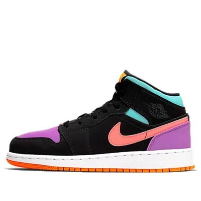 Air Jordan (ps)  1 Mid 'black Multi'