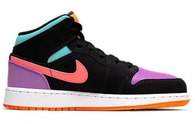 Air Jordan (ps)  1 Mid 'black Multi'