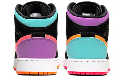 Air Jordan (ps)  1 Mid 'black Multi'