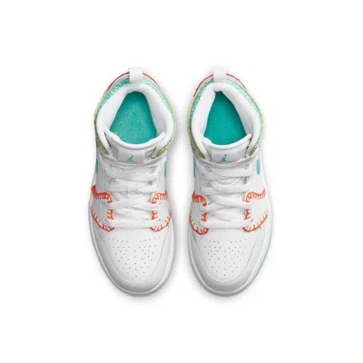 Air Jordan (ps)  1 Mid Se 'multi Knit' In White