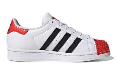 Adidas Originals (gs) Adidas Lego X Superstar J 'cloud White Red'