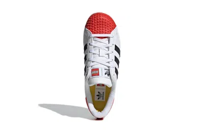 Adidas Originals (gs) Adidas Lego X Superstar J 'cloud White Red'