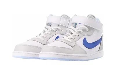 Nike (ps)  Court Borough Mid 'white Beige Blue'
