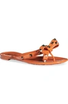 Valentino Garavani 'rockstud' Flip Flop (women) In Orange