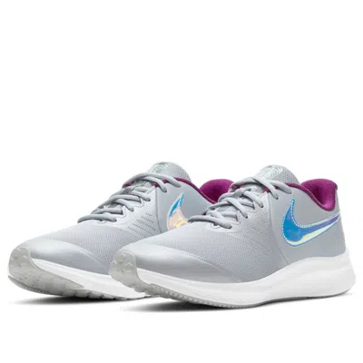 Nike (gs)  Star Runner 2 'grey Purple Laser' In White