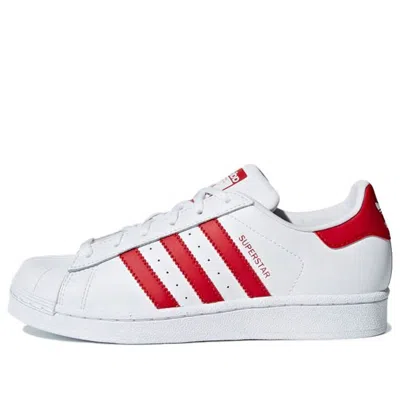 Adidas Originals (gs) Adidas Superstar J 'white Scarlet'