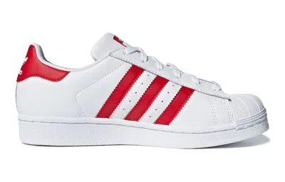 Adidas Originals (gs) Adidas Superstar J 'white Scarlet'