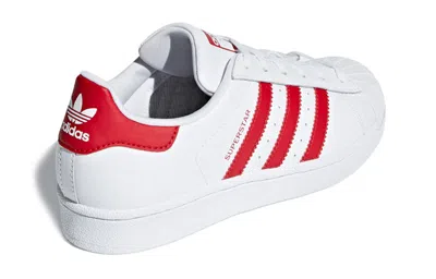 Adidas Originals (gs) Adidas Superstar J 'white Scarlet'