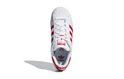 Adidas Originals (gs) Adidas Superstar J 'white Scarlet'