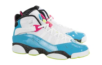 Air Jordan (gs)  6 Rings 'south Beach Speckle' In Blue