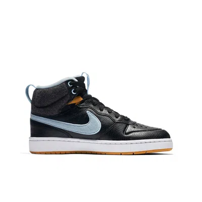 Nike (gs)  Court Borough Md 2 Boot Flt Black/blue