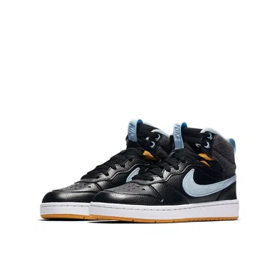 Nike (gs)  Court Borough Md 2 Boot Flt Black/blue