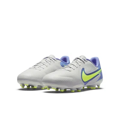 Nike (gs)  Tiempo Legend 9 Academy Fg/mg 'grey Royal Blue' In Gray