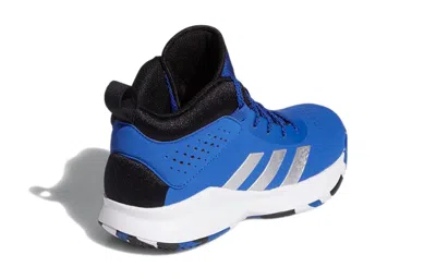 Adidas Originals (ps) Adidas Cross 'em Up 5 J Wide 'royal Blue' In Multi