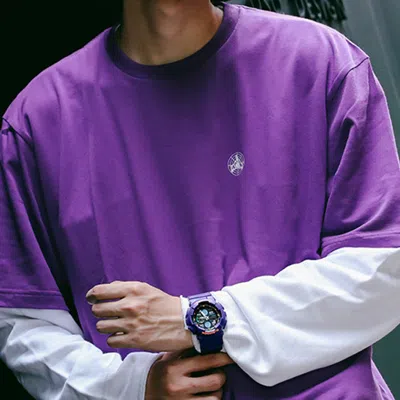 Casio G-shock Analog-digital 'purple' In Blue