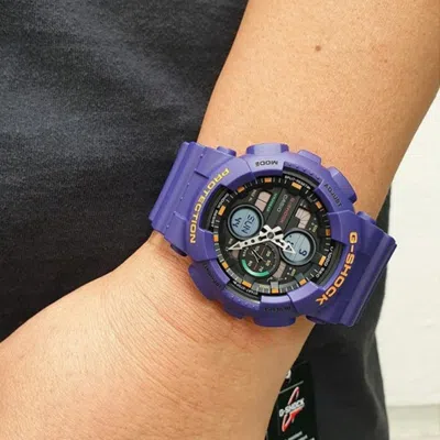 Casio G-shock Analog-digital 'purple' In Blue